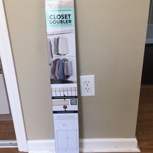 Closet doubled rack